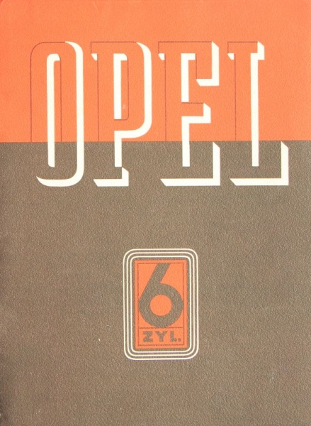Opel 6 Zylinder Modelprogram 1936 Carbrochure (0582)